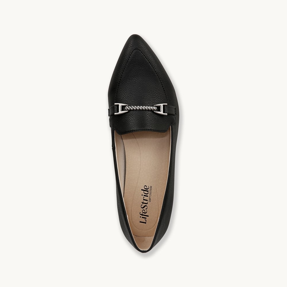 LifeStride Precious 2 Loafer - Black Faux Leather