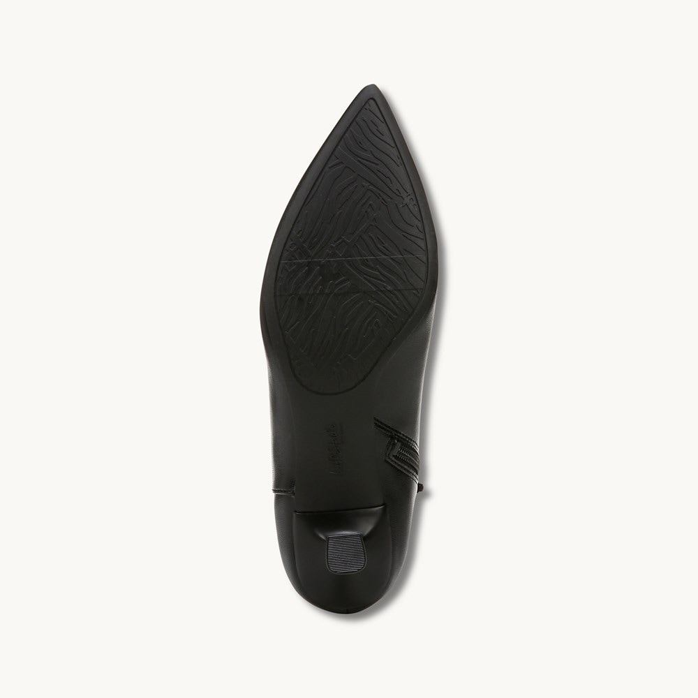 LifeStride Maya Ankle Bootie - Black Faux Leather