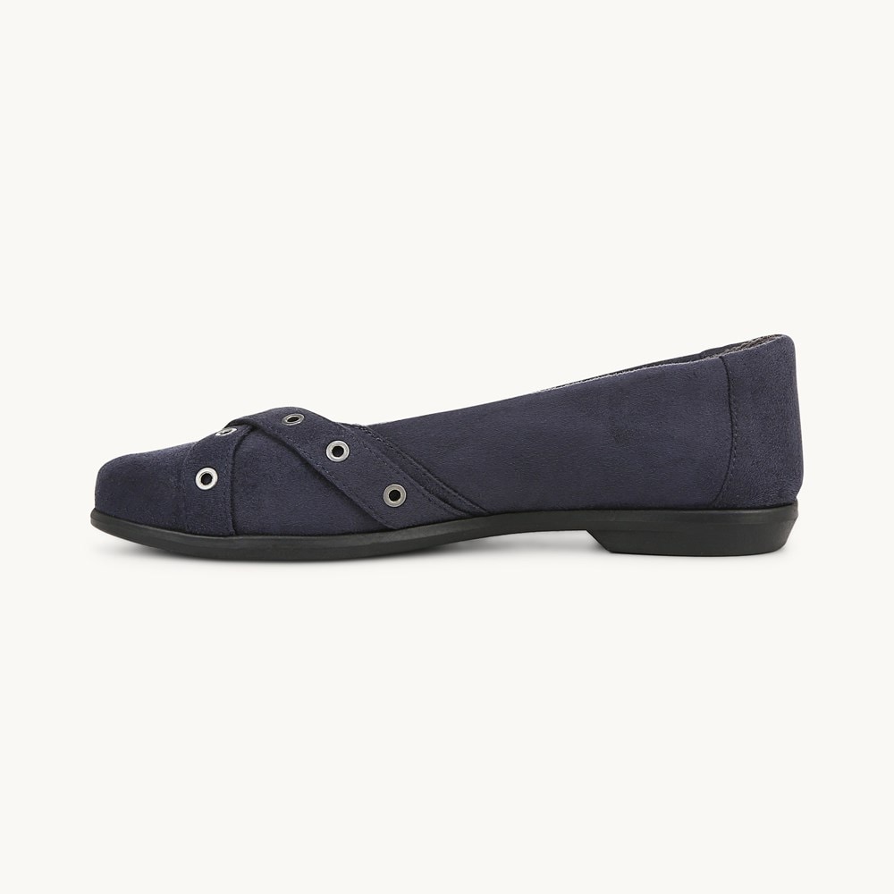 LifeStride Kira Ballet Flat - Navy Blazer Microfiber