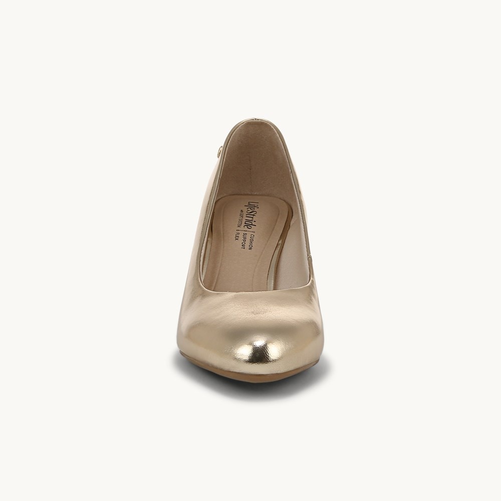 LifeStride Parigi Pump - Gold Faux Leather