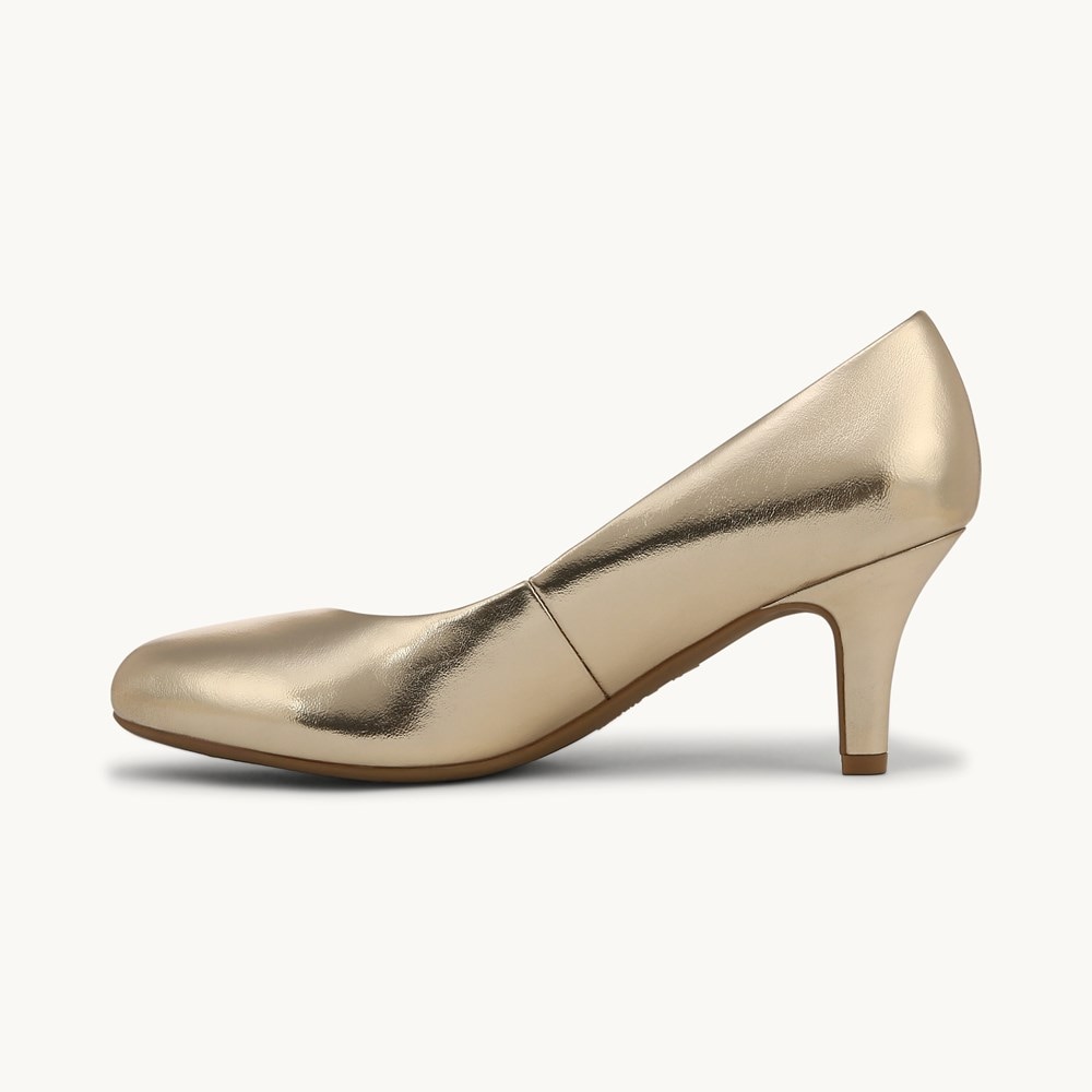 LifeStride Parigi Pump - Gold Faux Leather