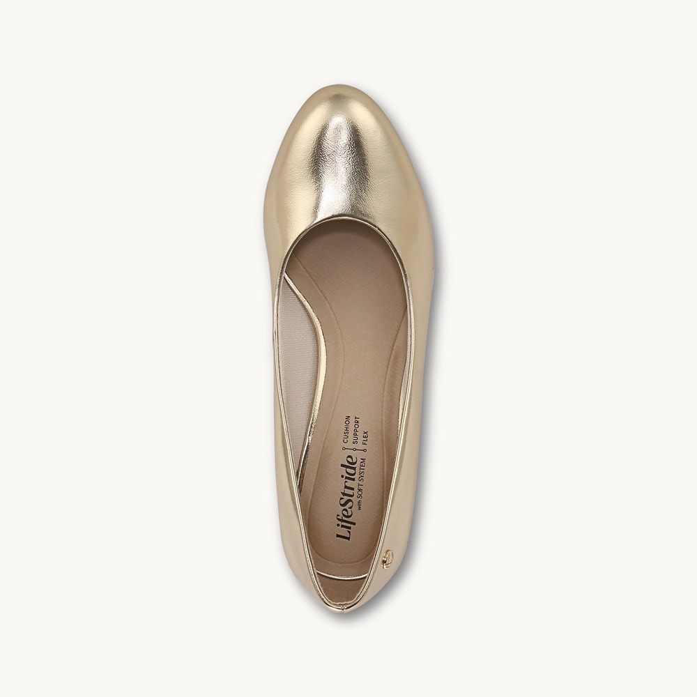LifeStride Parigi Pump - Gold Faux Leather