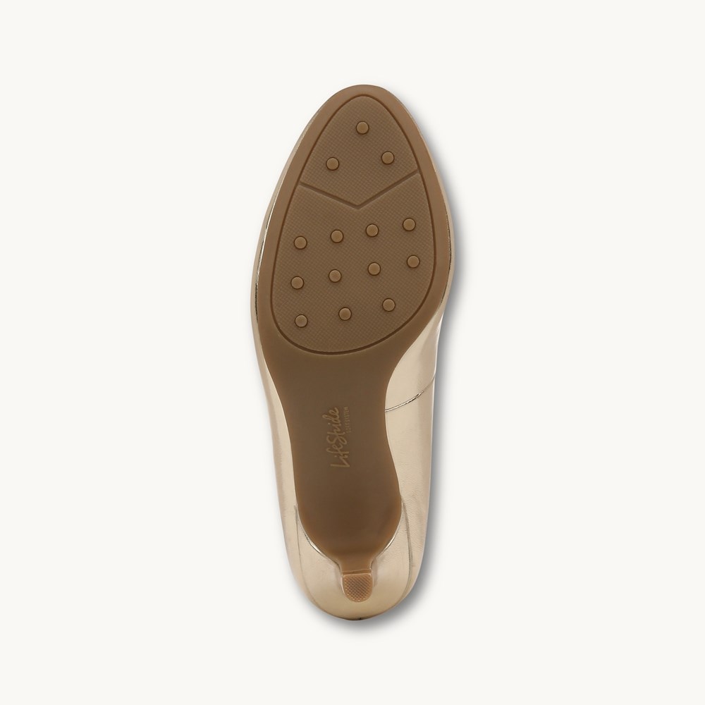 LifeStride Parigi Pump - Gold Faux Leather