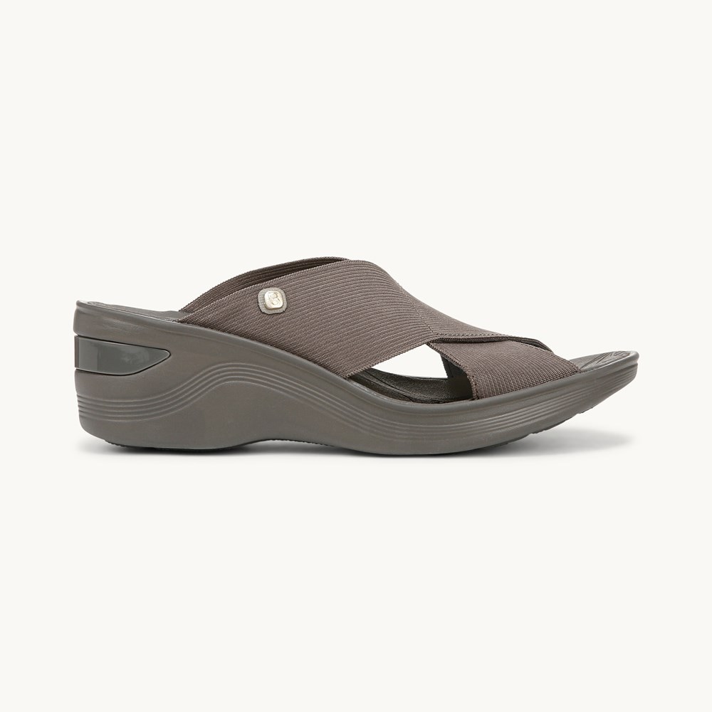 LifeStride Desire Wedge Sandal - Morel Stretch Fabric