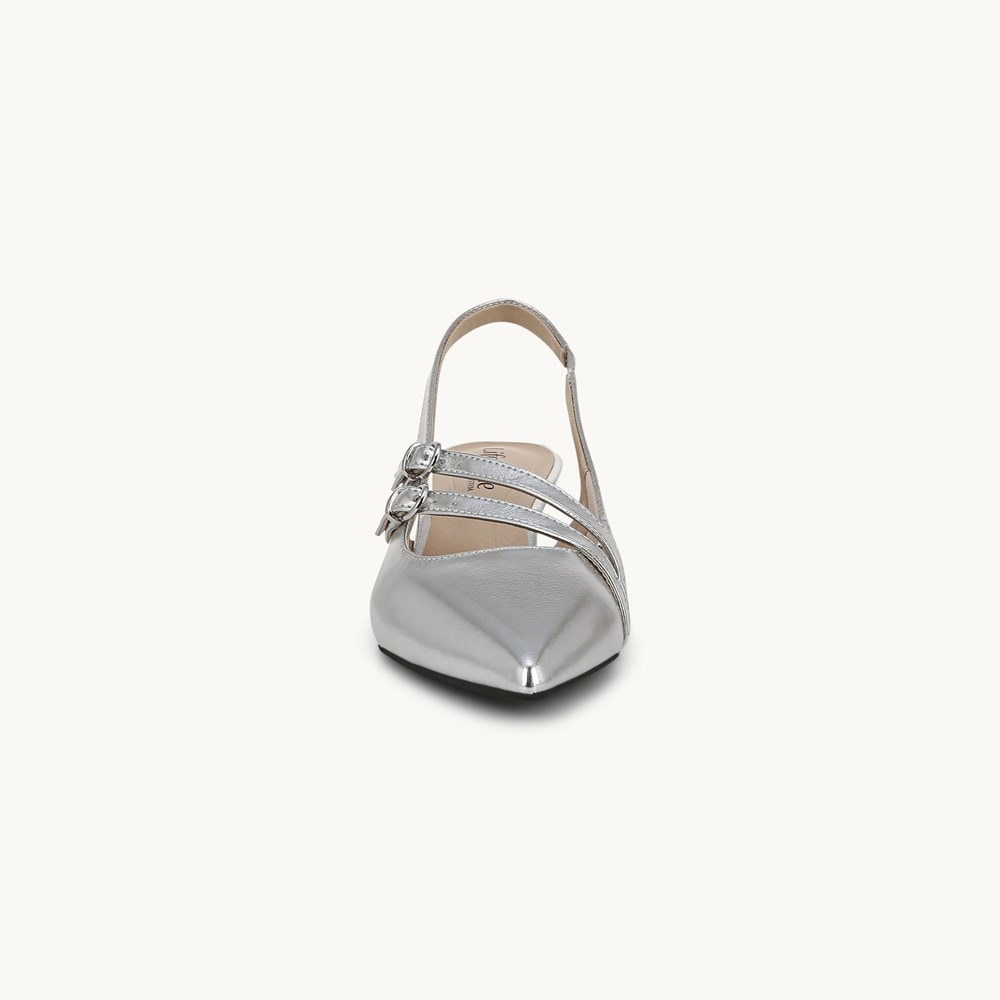 LifeStride Monique Slingback - Silver Faux Leather