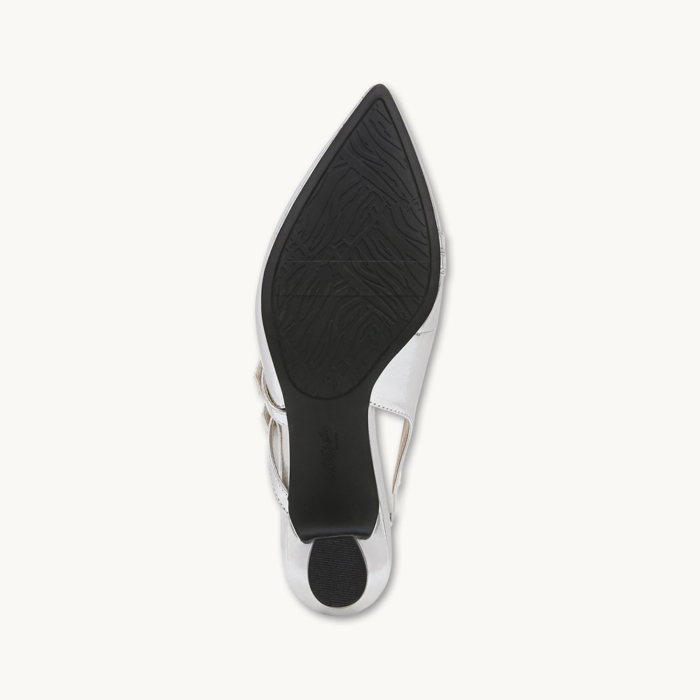 LifeStride Monique Slingback - Silver Faux Leather
