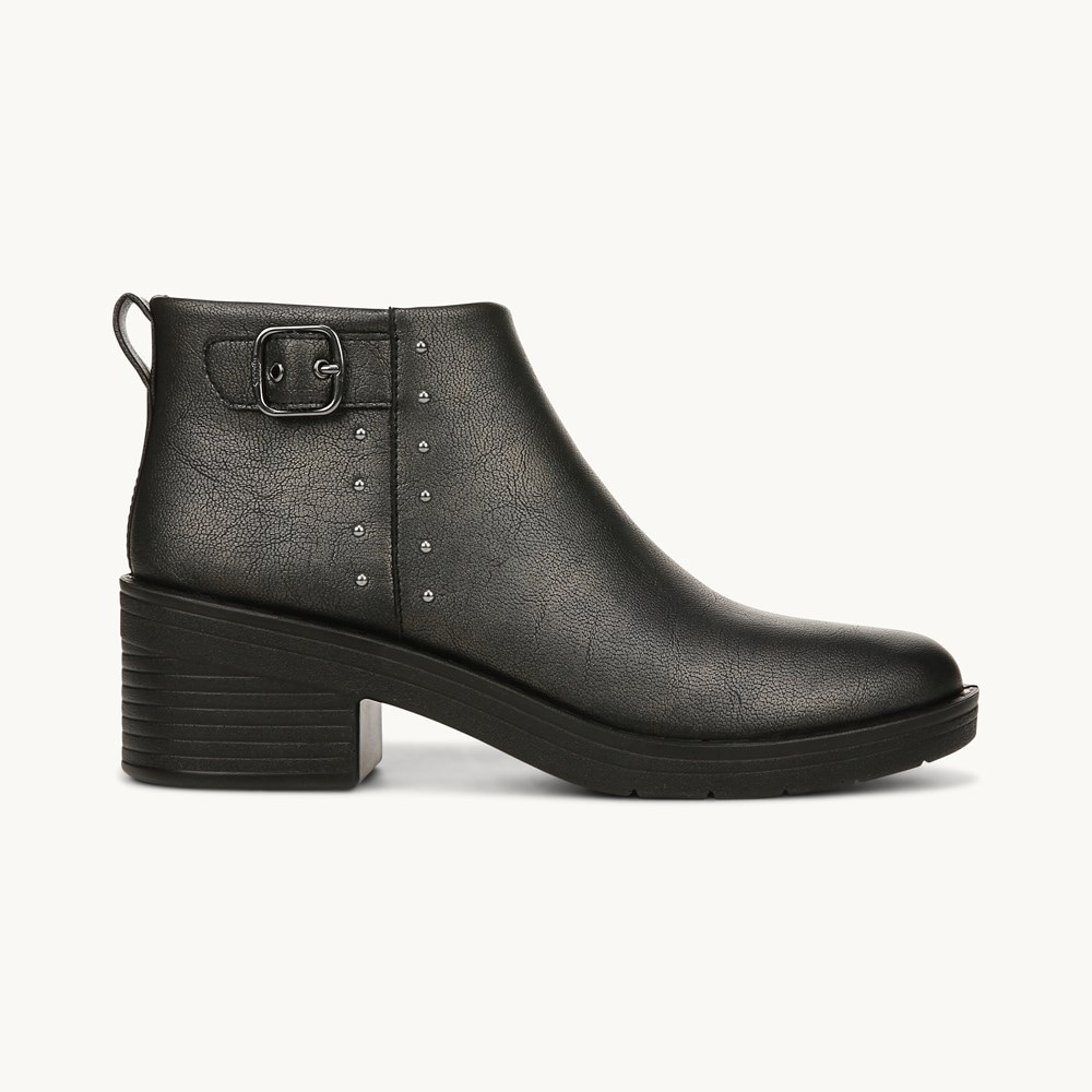 LifeStride Other Half Ankle Bootie - Black Fabric