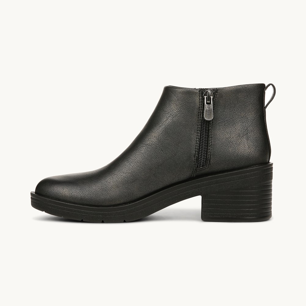 LifeStride Other Half Ankle Bootie - Black Fabric