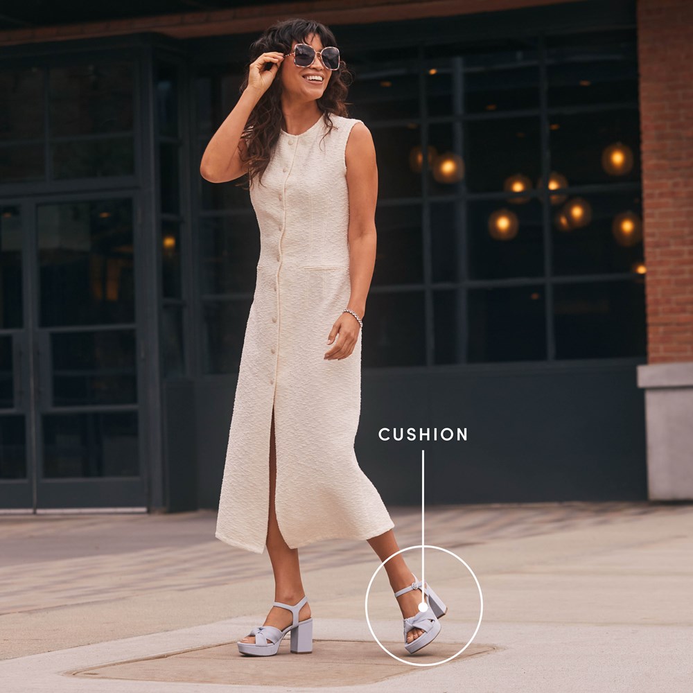 LifeStride August Dress Sandal - Bone Faux Leather