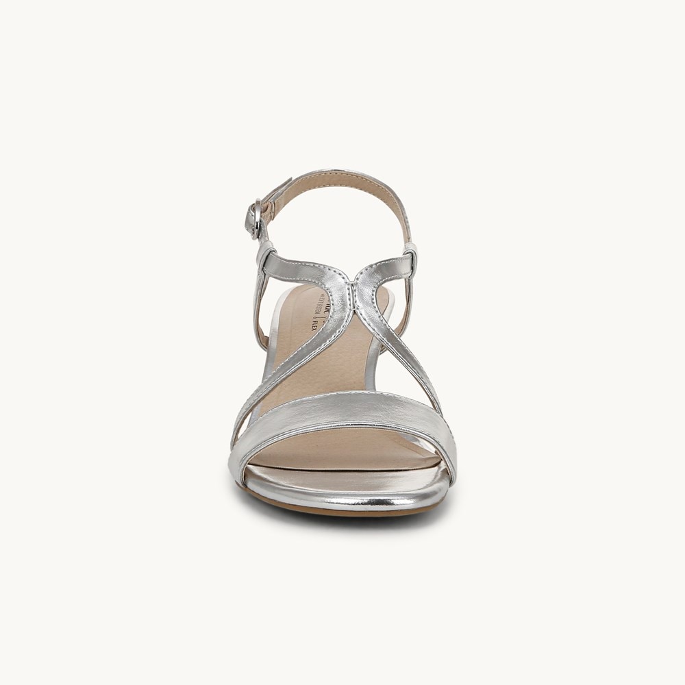 LifeStride Nolita Dress Sandal - Silver Faux Leather