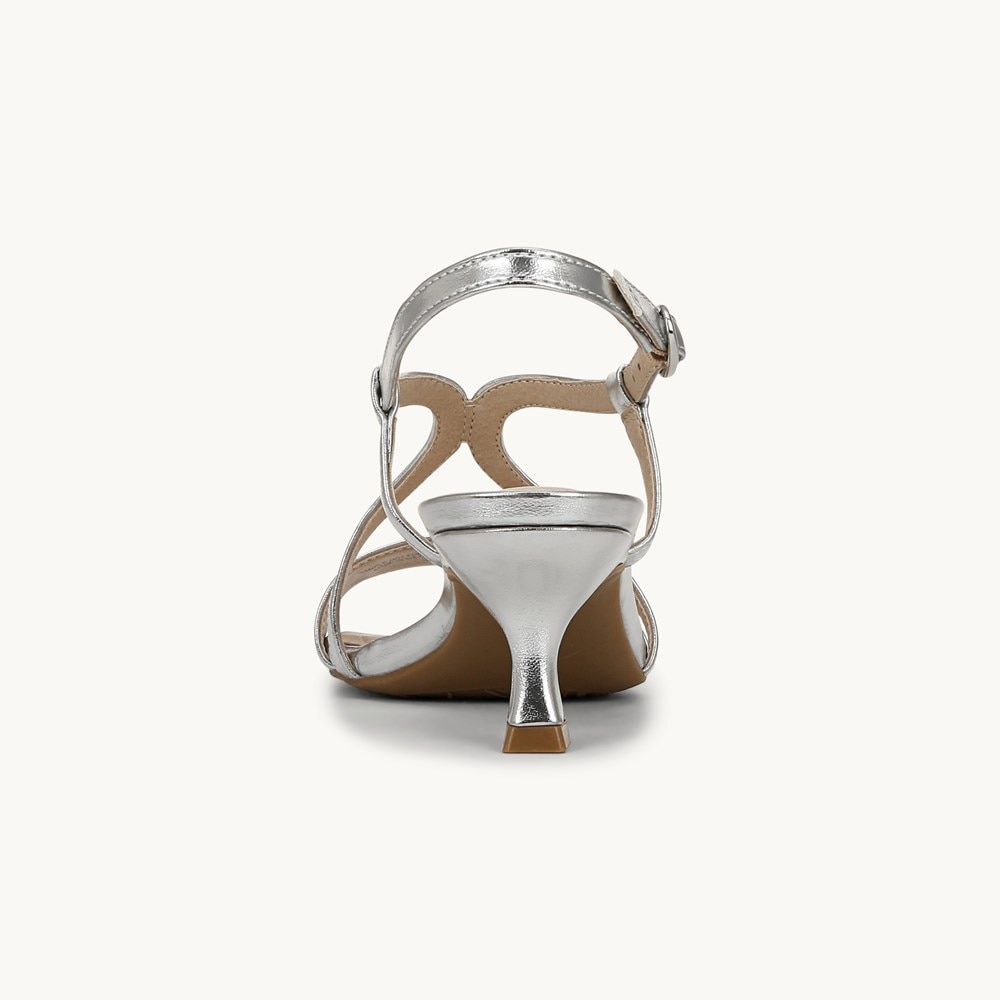 LifeStride Nolita Dress Sandal - Silver Faux Leather
