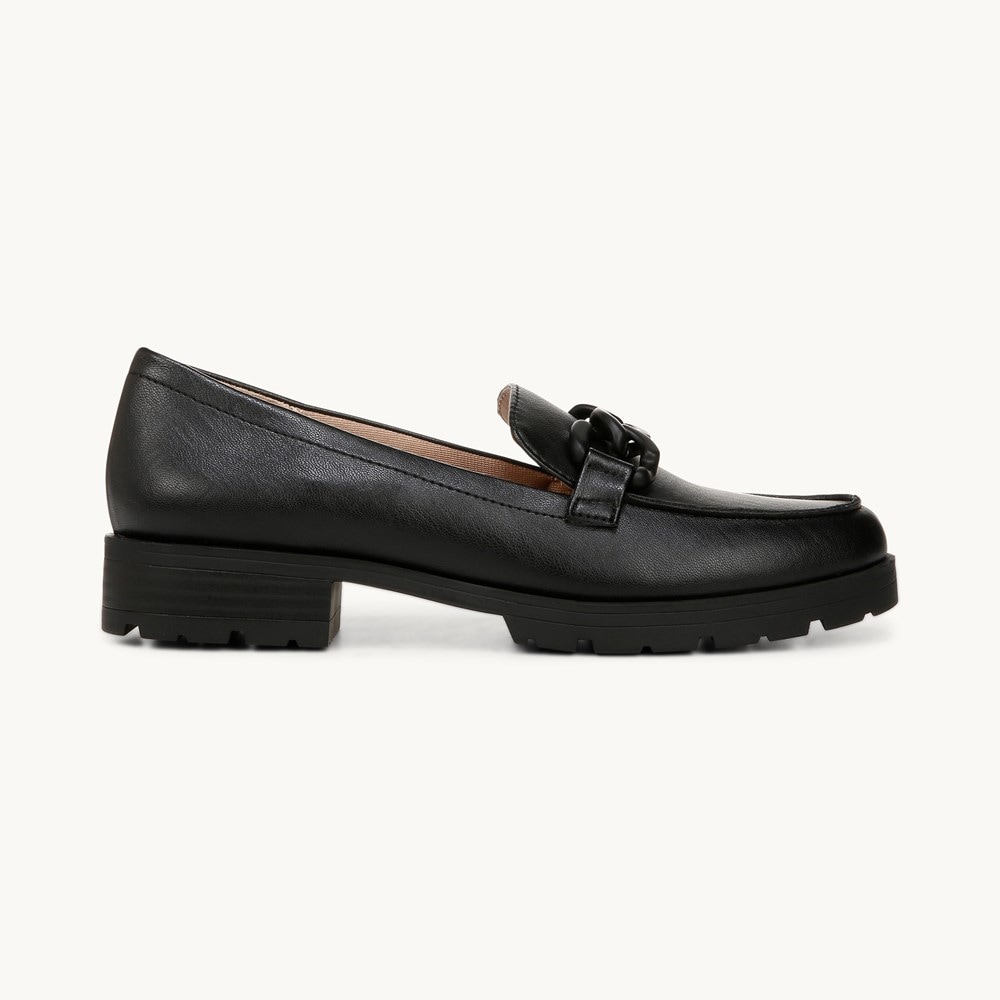 LifeStride London 2 Loafer - Black Faux Leather