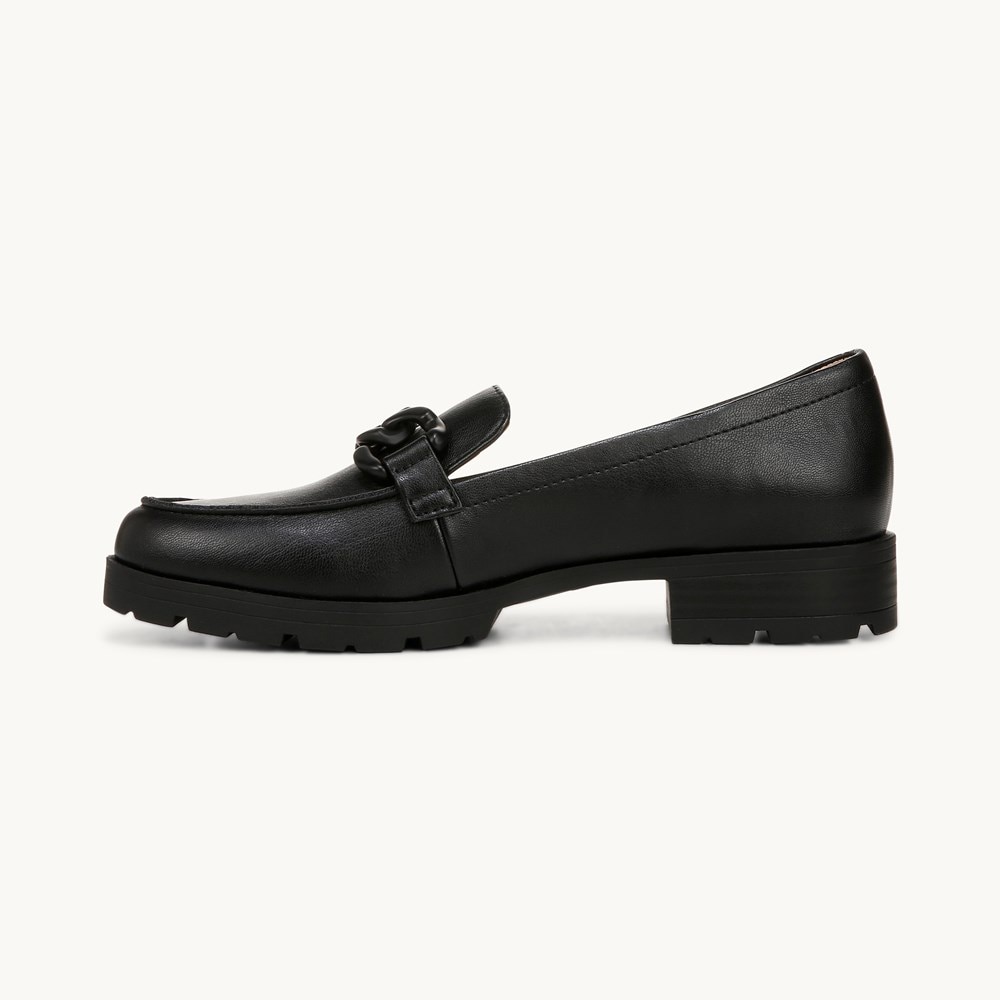 LifeStride London 2 Loafer - Black Faux Leather