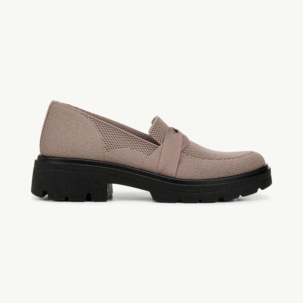 LifeStride Muse Bow Loafer - Latte Knit Fabric