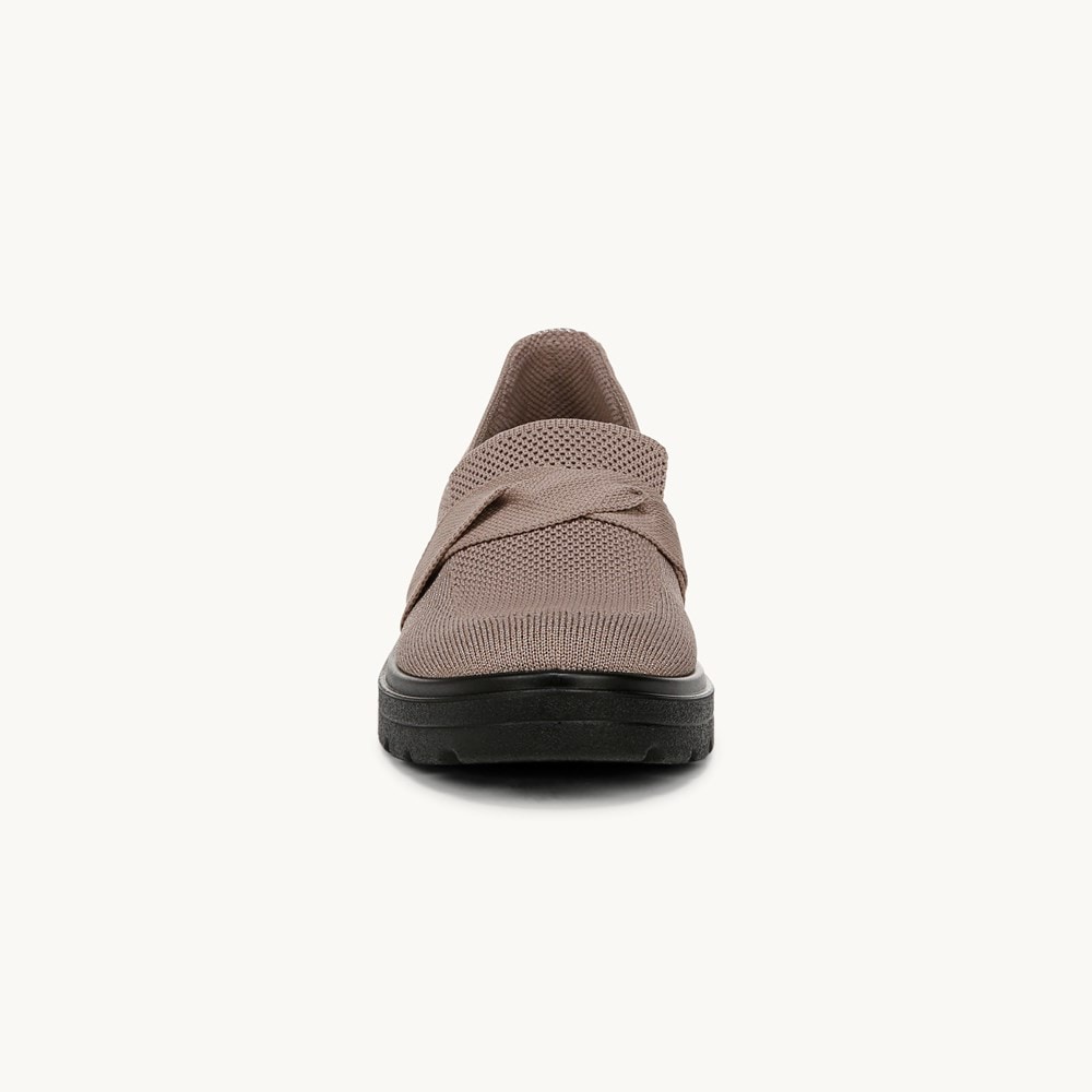 LifeStride Muse Bow Loafer - Latte Knit Fabric
