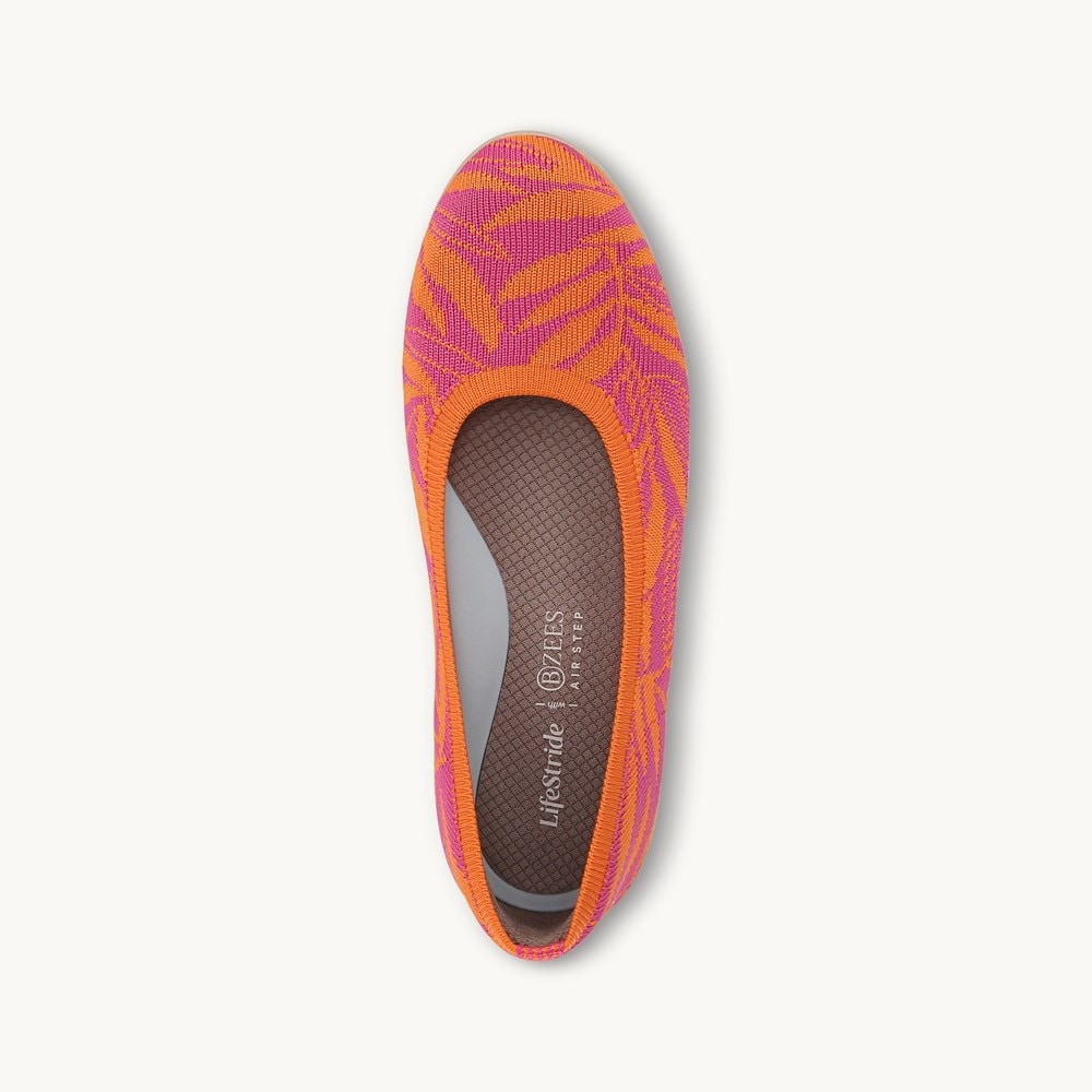 LifeStride Kit 2 Ballet Flat - Paradise Pink Knit Fabric