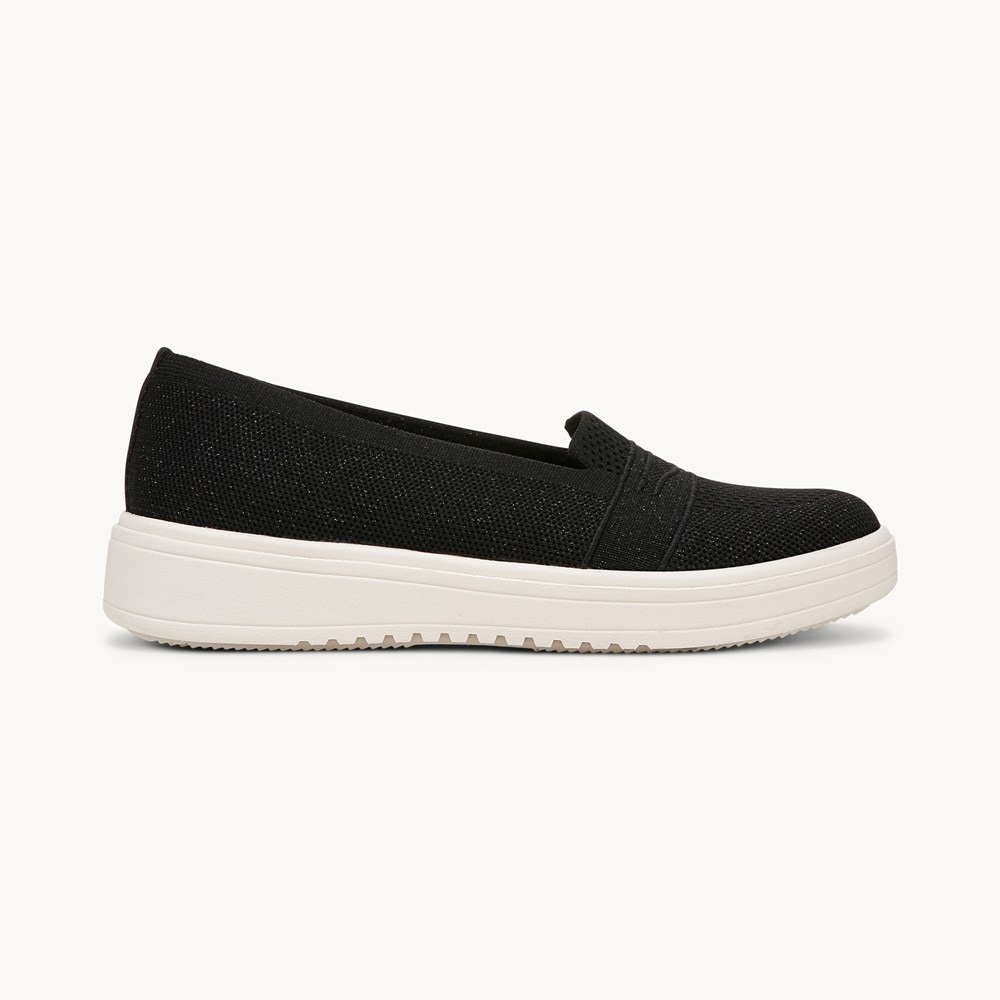 LifeStride Valley Loafer - Black Knit Fabric