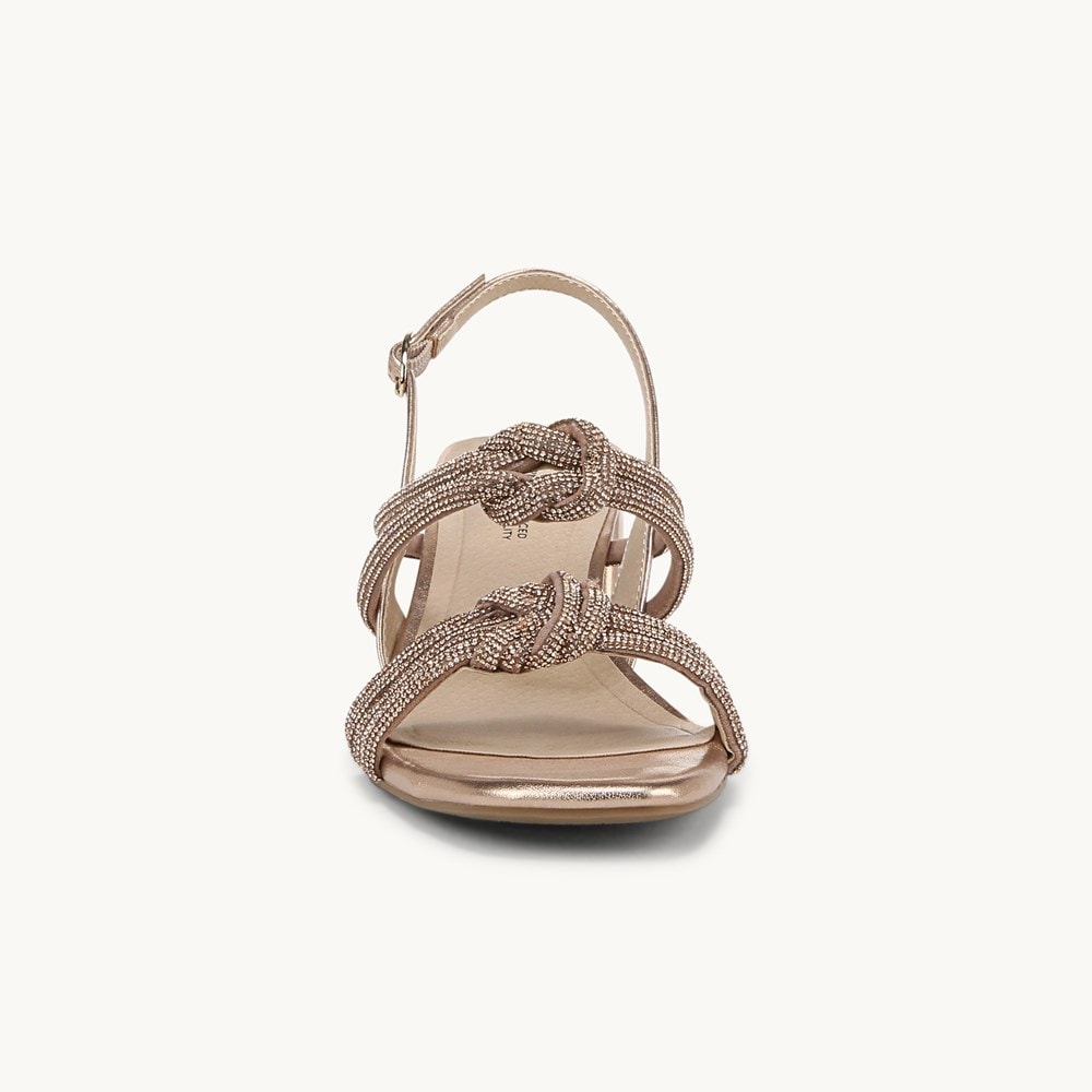 LifeStride Celeste Slingback Sandal - Rose Gold Faux Leather