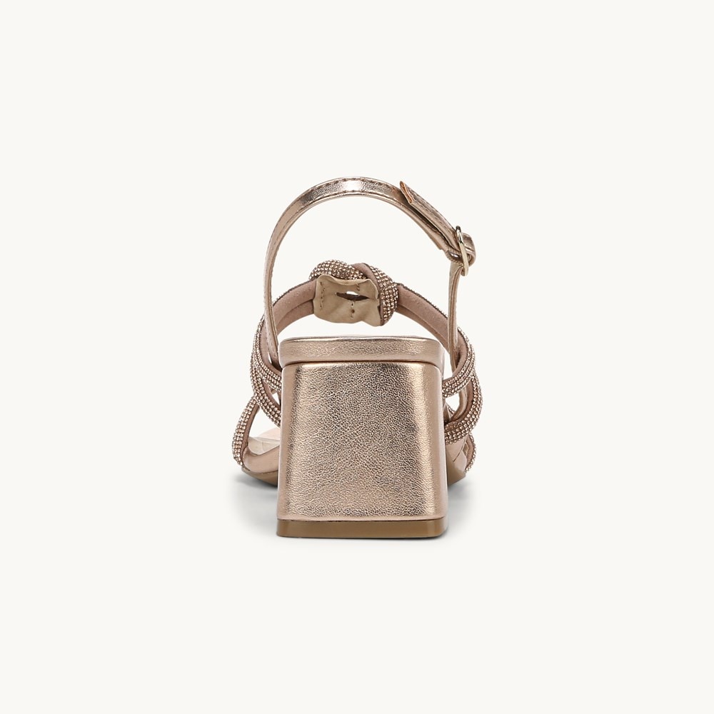 LifeStride Celeste Slingback Sandal - Rose Gold Faux Leather