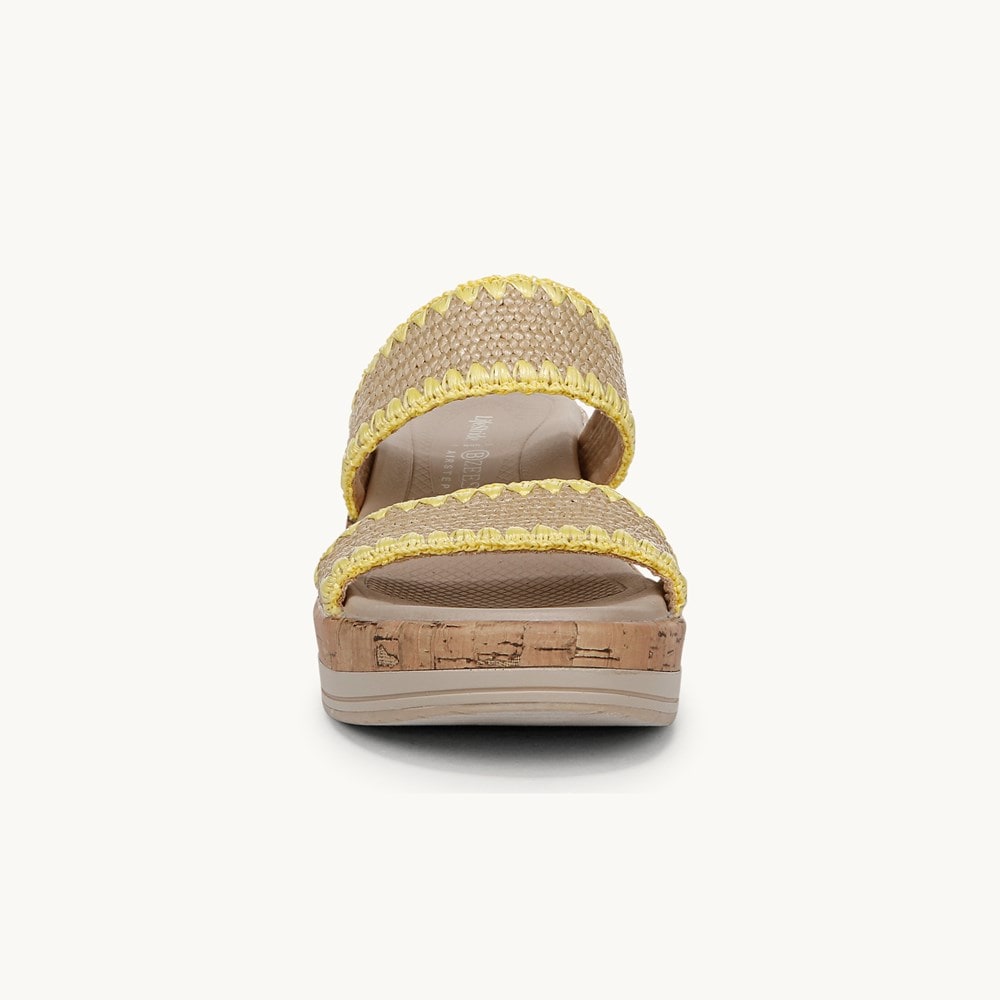 LifeStride Resort Wedge Sandal - Natural Multi Fabric