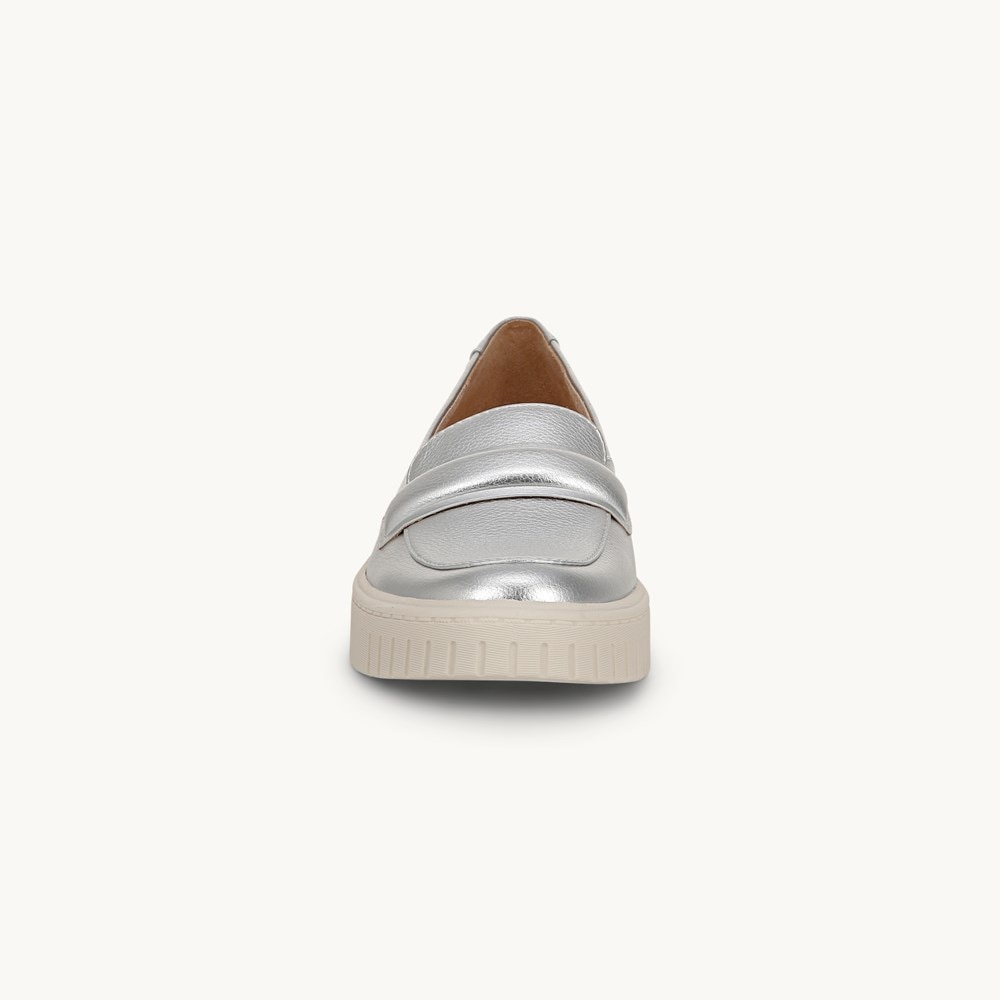 LifeStride Geneva Loafer - Silver Faux Leather