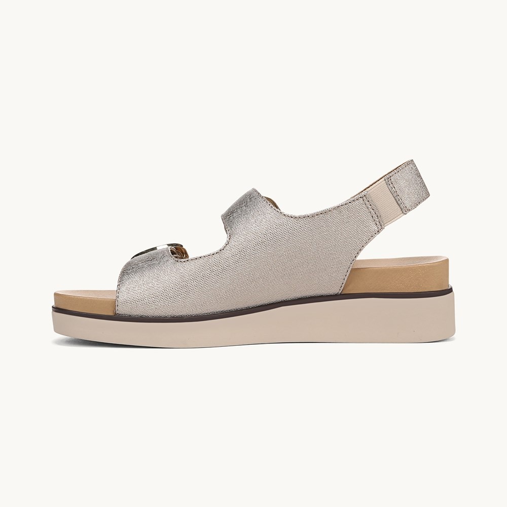 LifeStride Goodie Slingback Sandal - Bronze Faux Leather