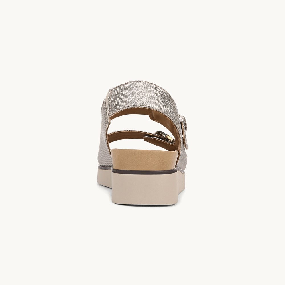 LifeStride Goodie Slingback Sandal - Bronze Faux Leather