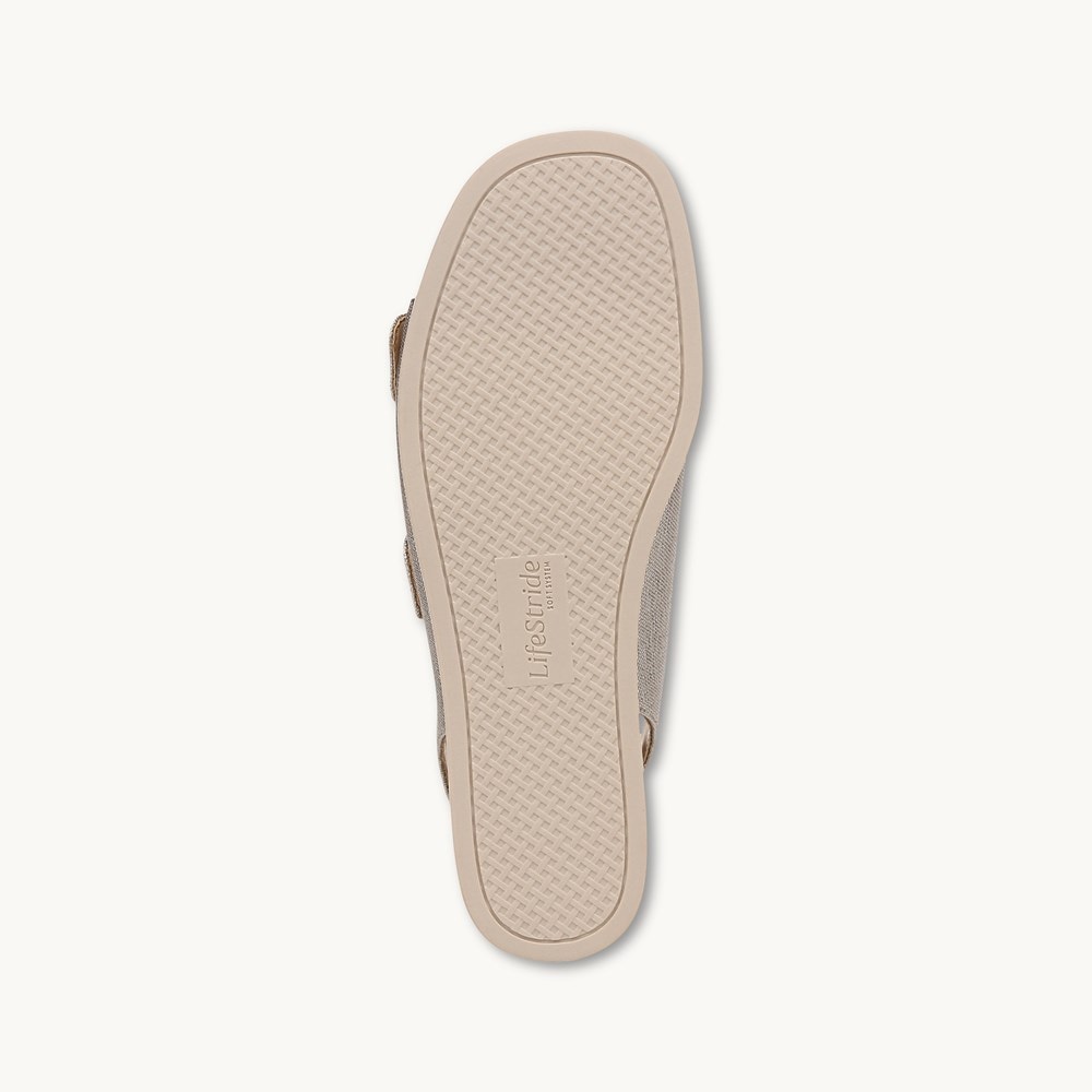 LifeStride Goodie Slingback Sandal - Bronze Faux Leather