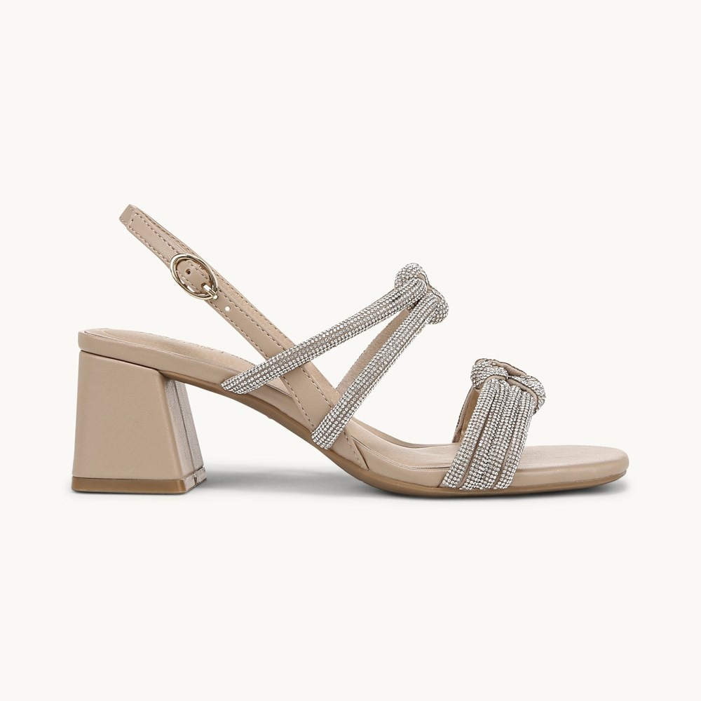 LifeStride Celeste Slingback Sandal - Tender Taupe Faux Leather