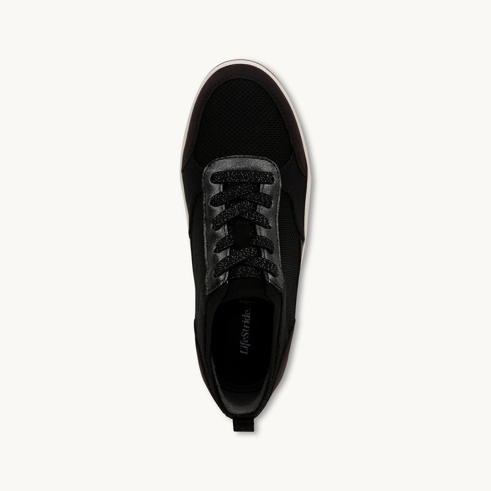 LifeStride Dynamic Slip On Sneaker - Black Fabric