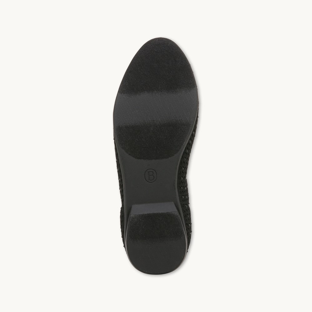 LifeStride Kallie Ballet Flat - Black Knit Fabric