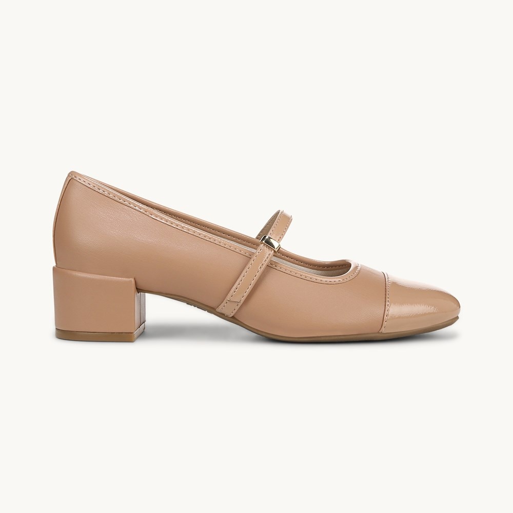 LifeStride Brooke Mary Jane - Sienna Tan Faux Leather