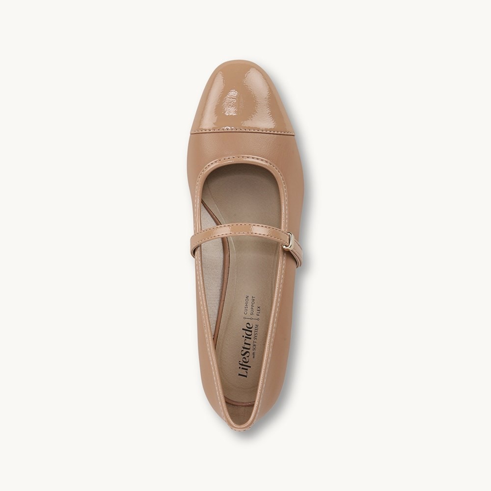 LifeStride Brooke Mary Jane - Sienna Tan Faux Leather