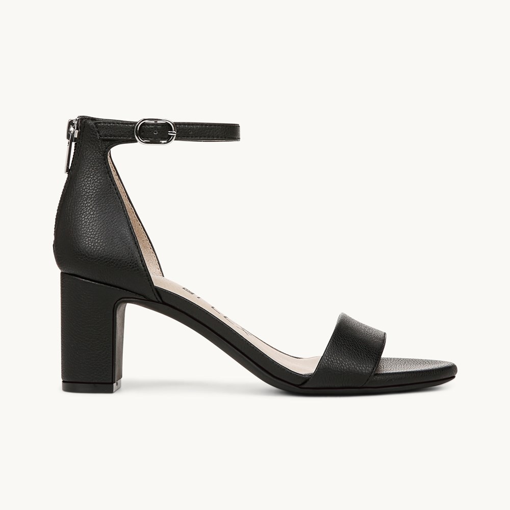 LifeStride Florence Dress Sandal - Black Faux Leather