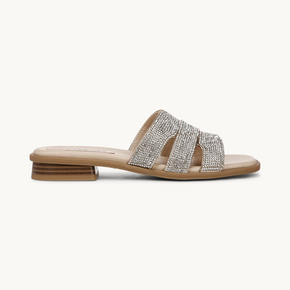 LifeStride Royalty Bling Sandal - Gold Faux Leather