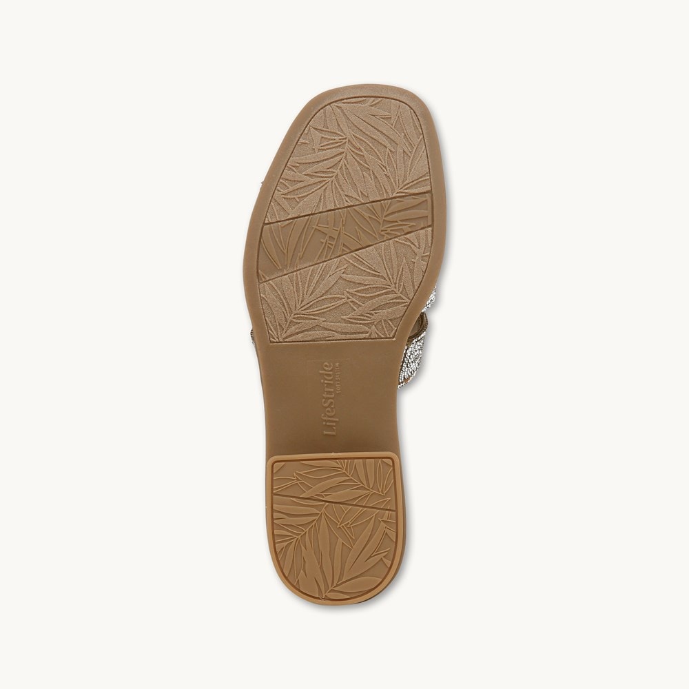 LifeStride Royalty Bling Sandal - Gold Faux Leather