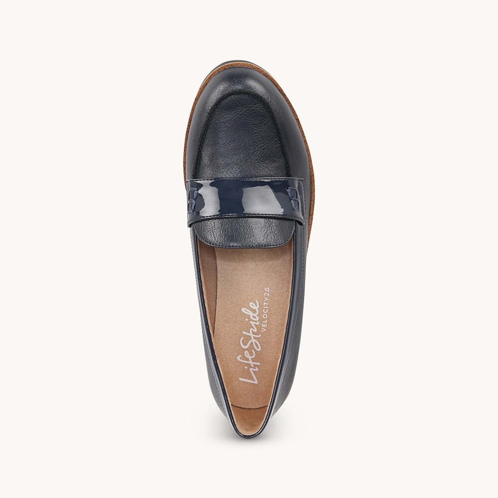 LifeStride Zee Loafer - Navy Patent