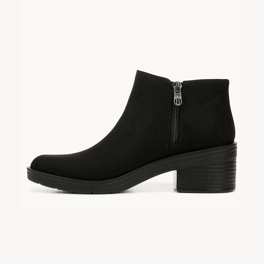 LifeStride Outstanding Ankle Bootie - Black Microfiber