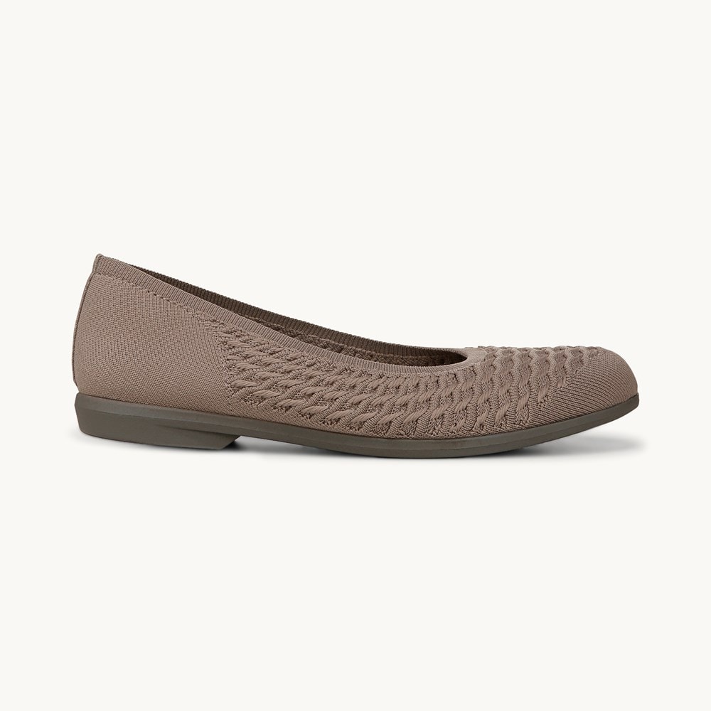 LifeStride Khloe Slip On - Latte Cable Knit