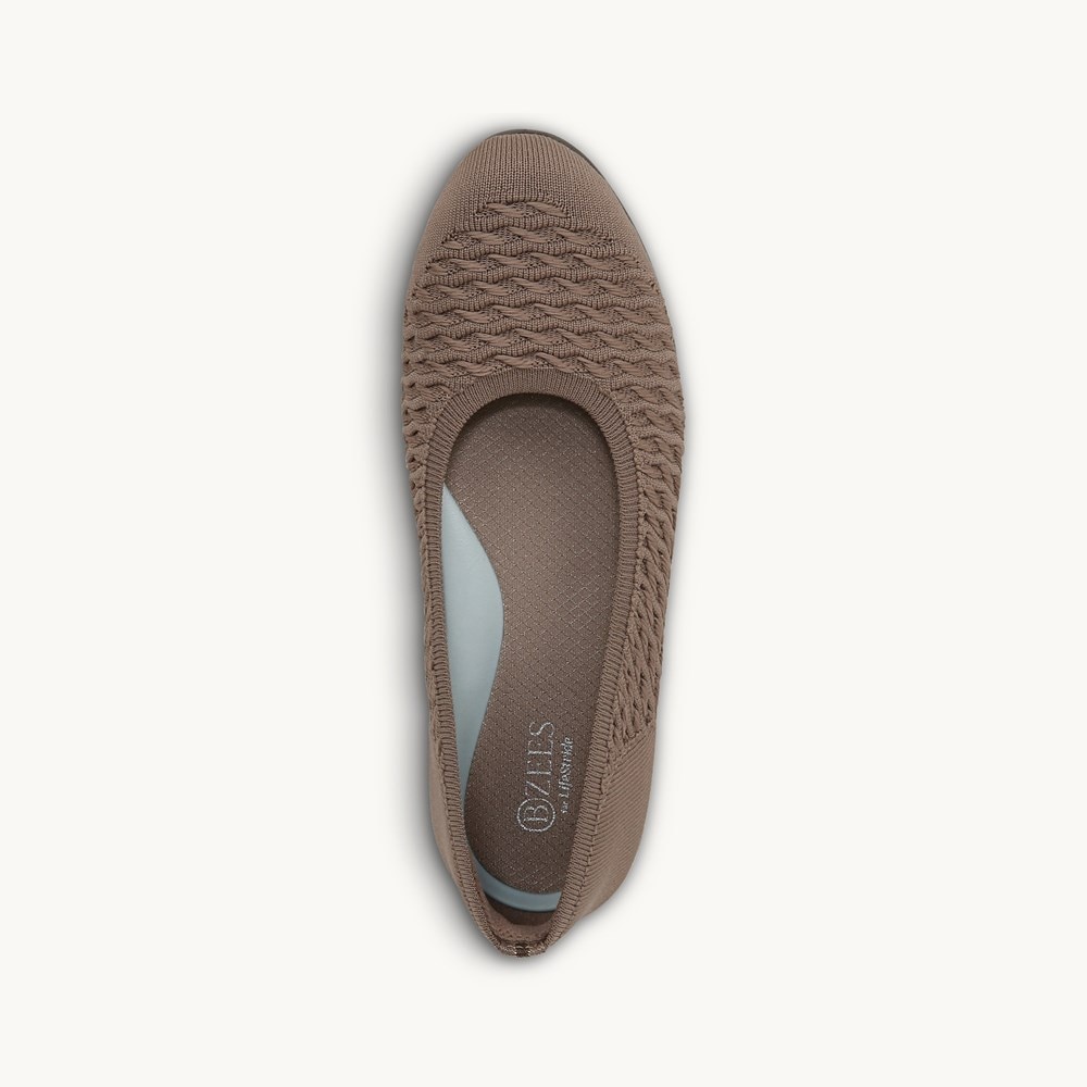LifeStride Khloe Slip On - Latte Cable Knit