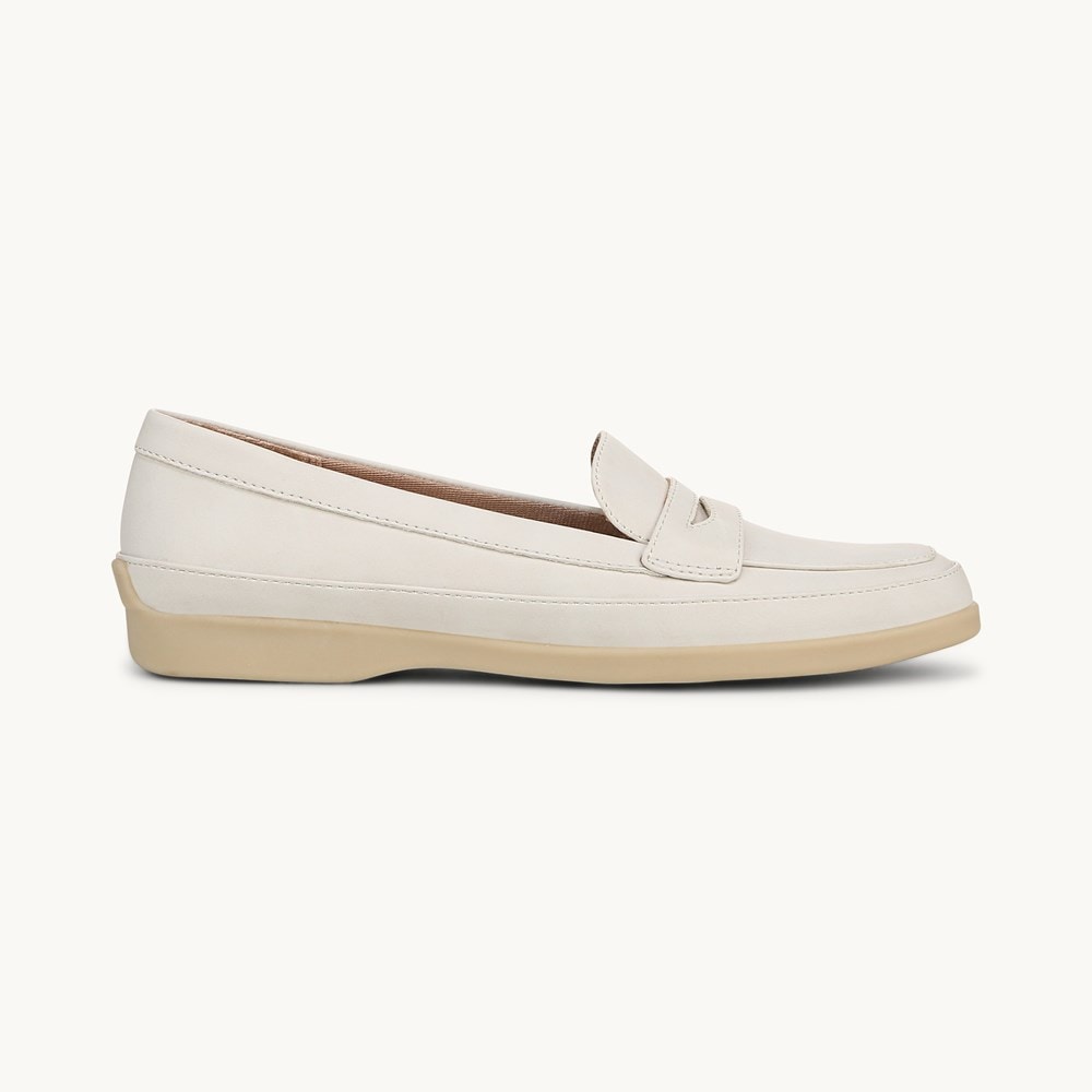 LifeStride Malta Loafer - Cloud White Faux Leather
