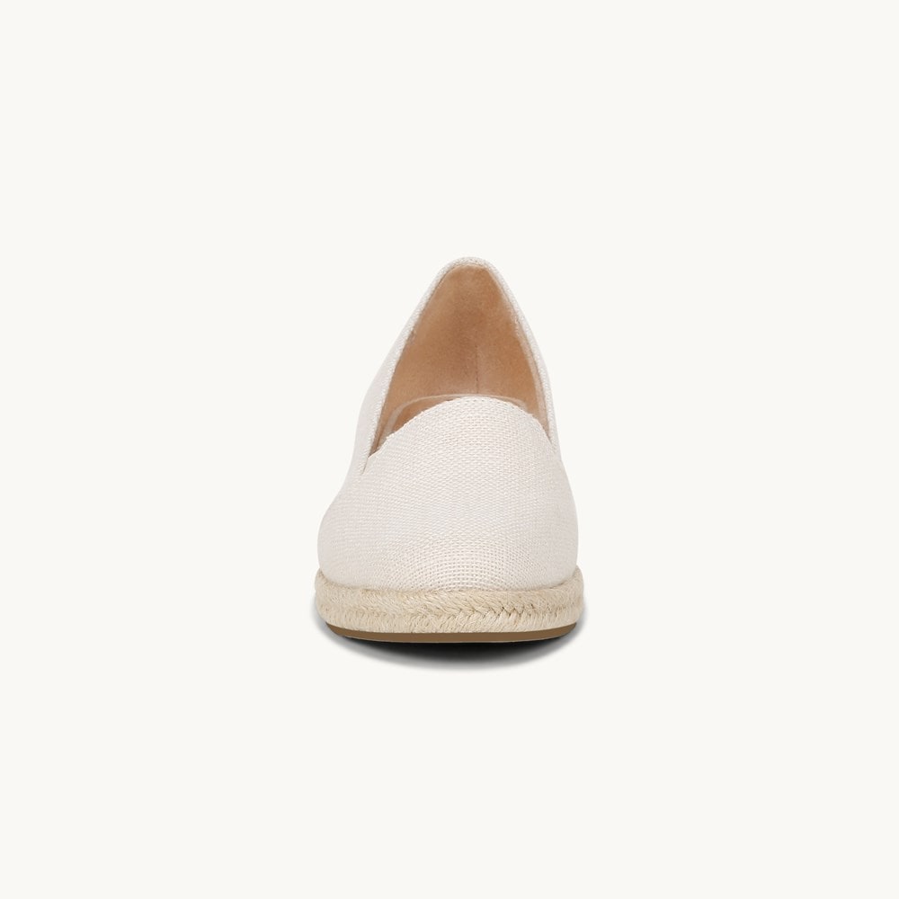 LifeStride Kamilla Wedge Slip On - Cream Fabric