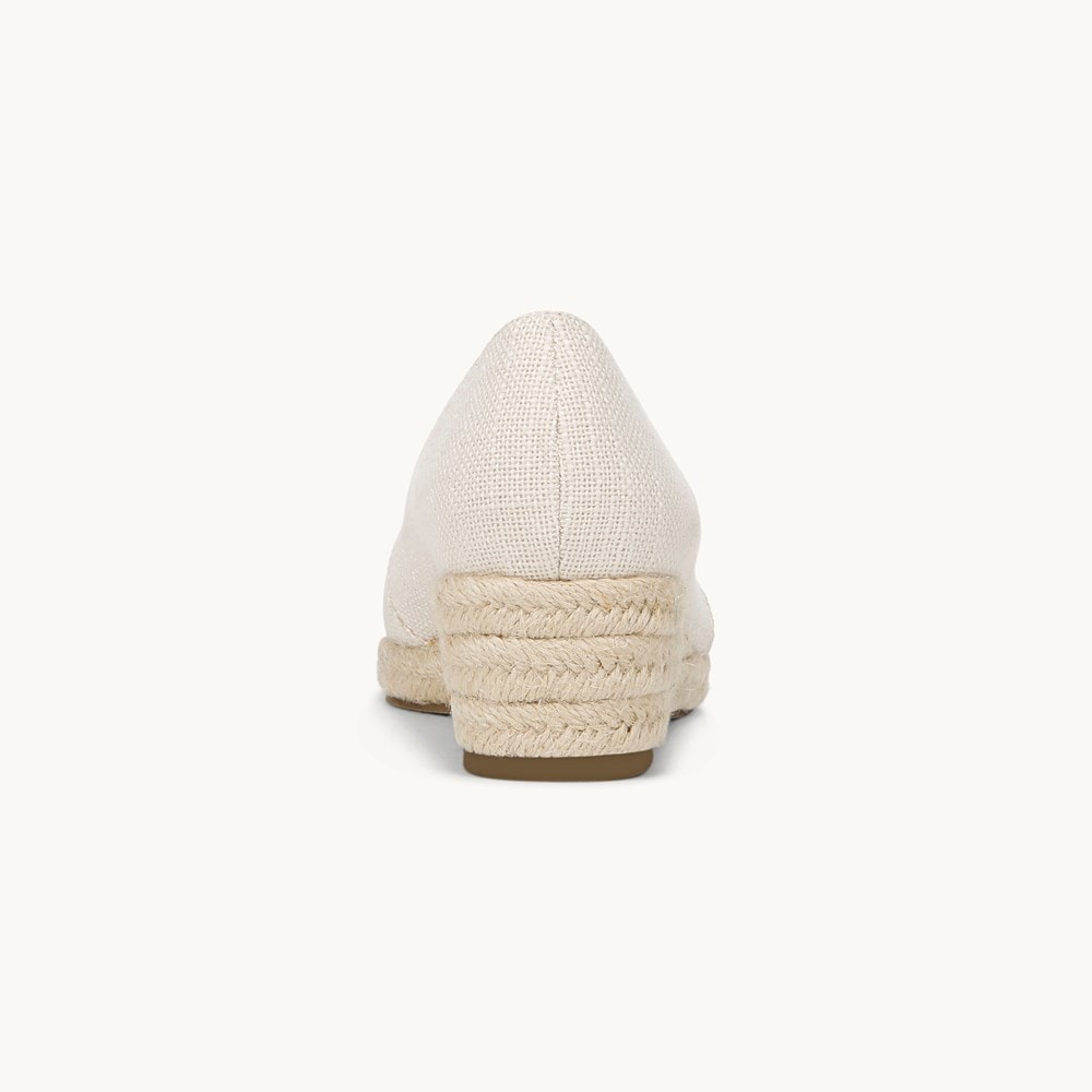 LifeStride Kamilla Wedge Slip On - Cream Fabric