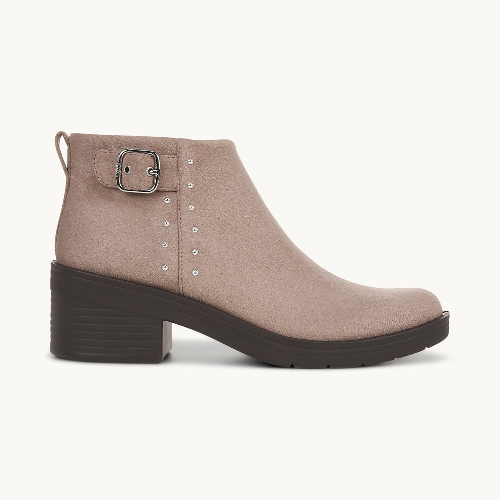 LifeStride Other Half Ankle Bootie - Latte Fabric