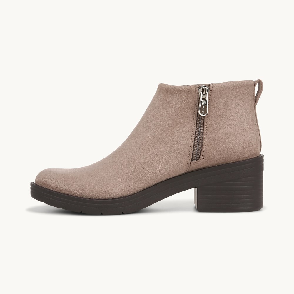 LifeStride Other Half Ankle Bootie - Latte Fabric