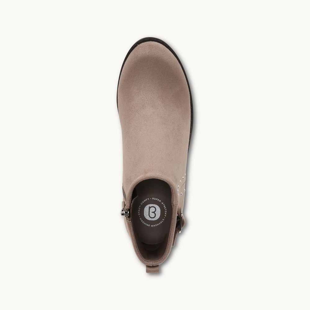 LifeStride Other Half Ankle Bootie - Latte Fabric