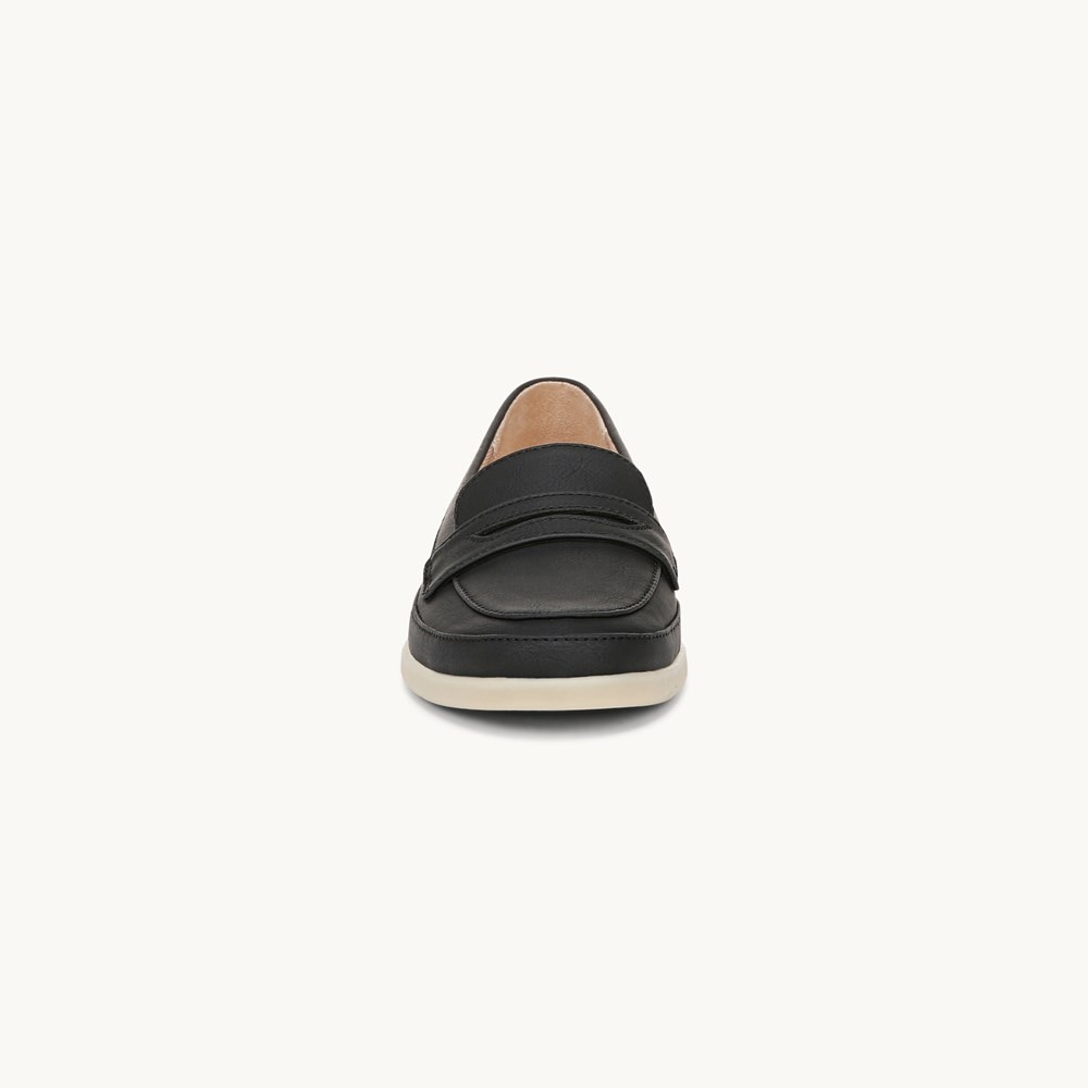 LifeStride Malta Loafer - Black Faux Leather