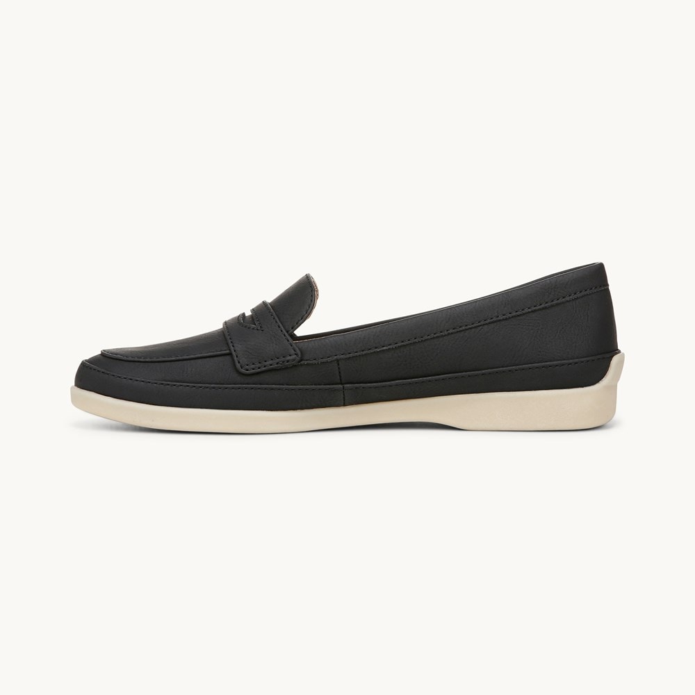 LifeStride Malta Loafer - Black Faux Leather