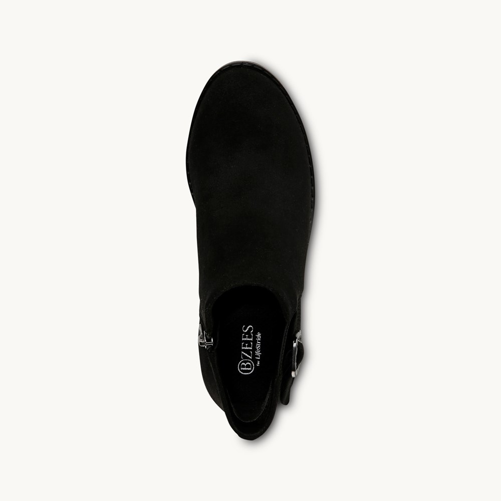 LifeStride Oasis Ankle Bootie - Black Fabric