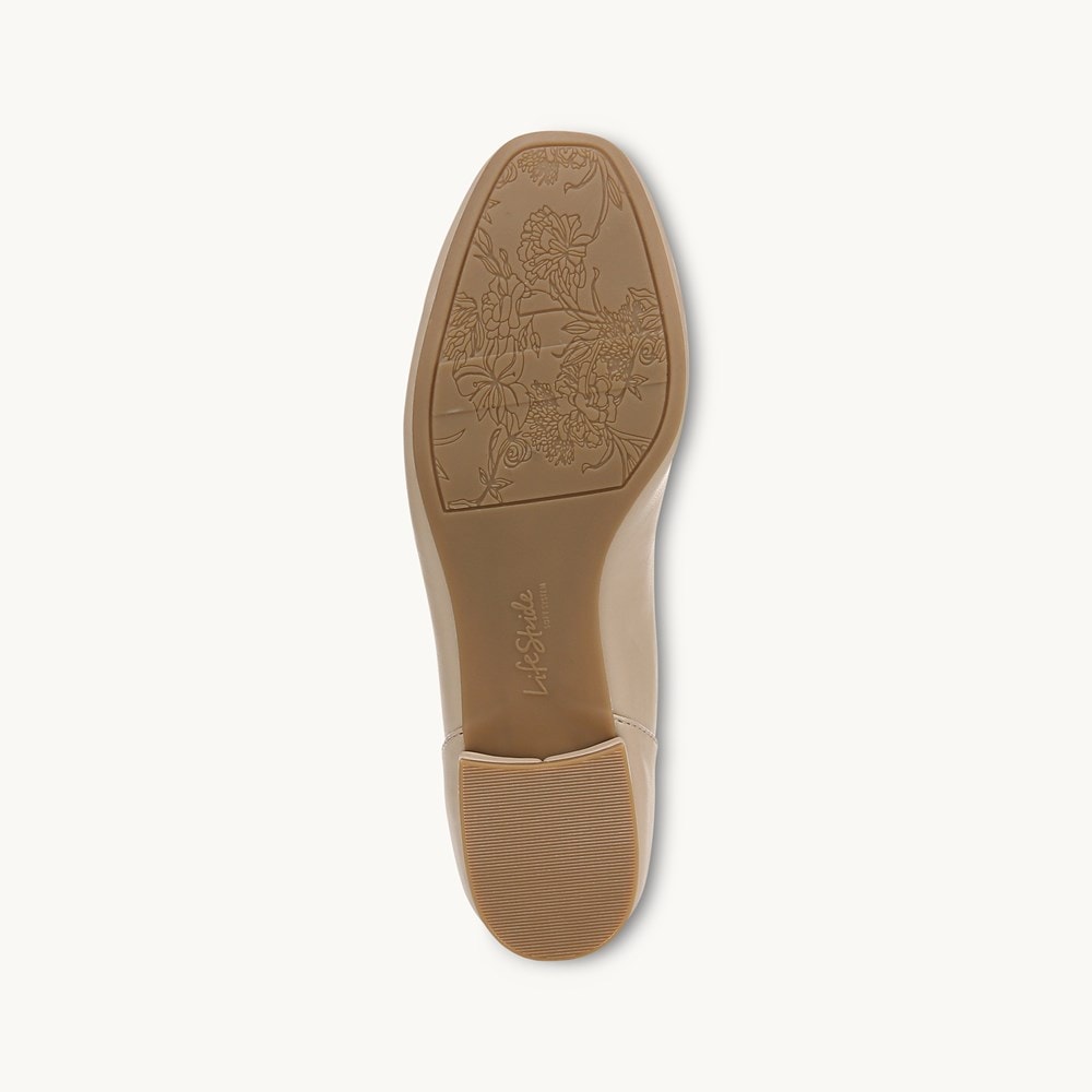 LifeStride Celine Ballet Flat - Tender Taupe Faux Leather